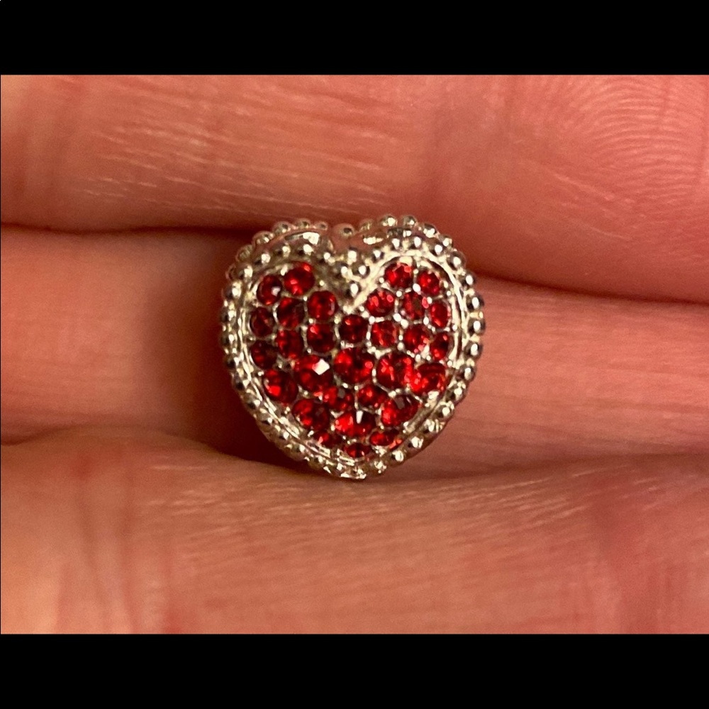 Chamilia .925 and Red CZ "Kiss Me" Charm